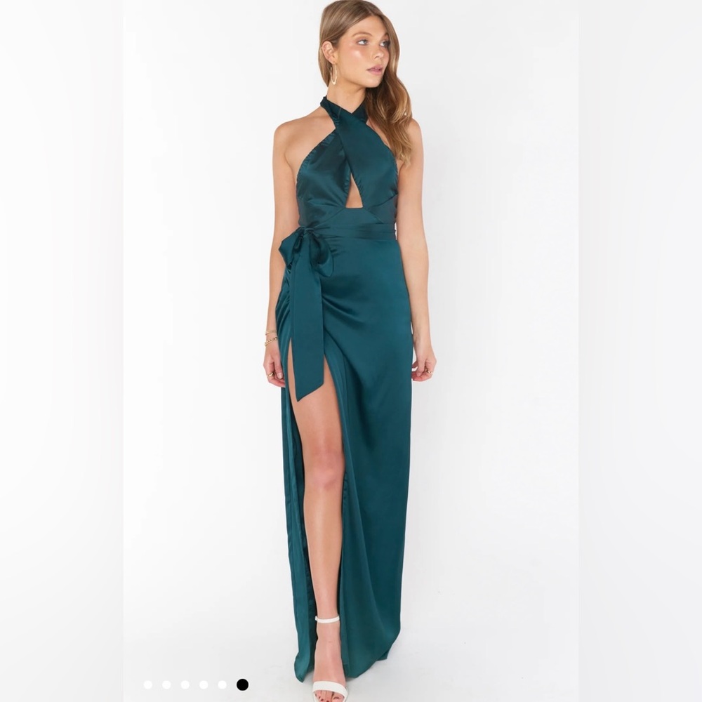 Show Me Your Mumu Adele Halter Maxi Dress